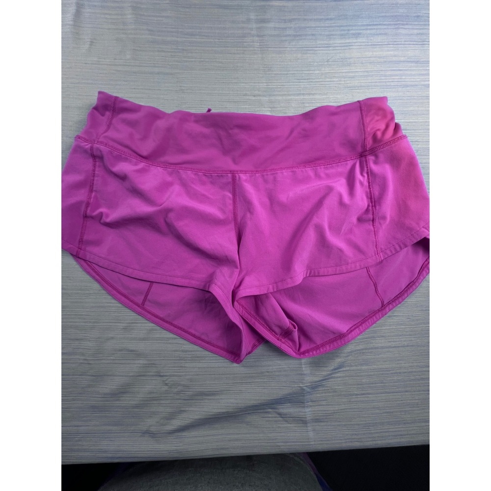 Lululemon Speed Up Low-Rise Lined Running Shorts Magenta Pink Size 6 W7AVSR